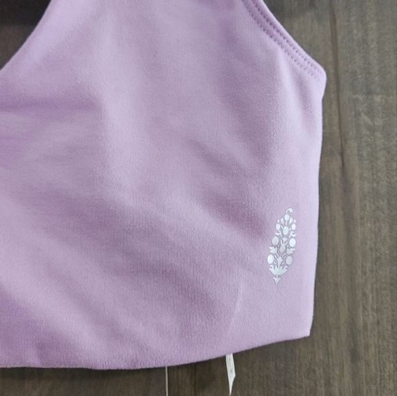 Free People FP Movement Lilac rose Every Single Time Cutout Bra. Size XS NWT - Picture 6 of 8